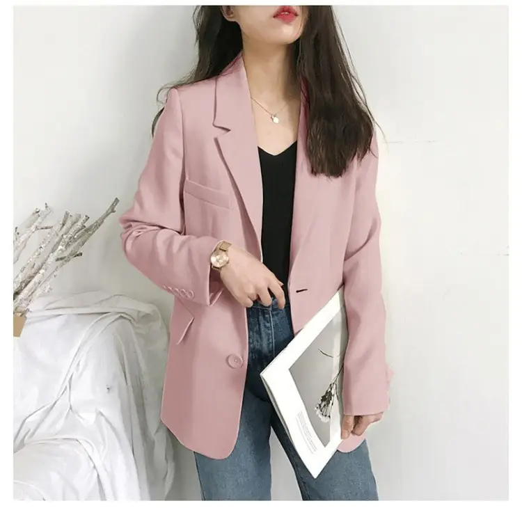 Women's Black Slim Fit Jacket for Spring Autumn 2023 — feature 6