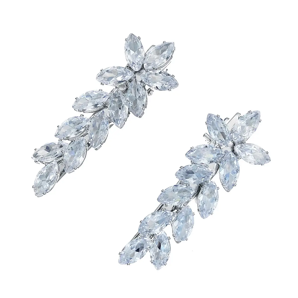 Sweet Zircon Crystal Hair Clip for Daily Wear & Weddings