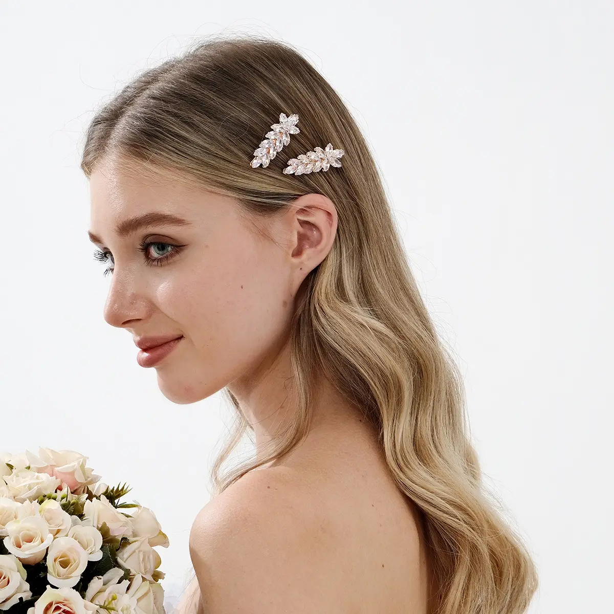 Sweet Zircon Crystal Hair Clip for Daily Wear & Weddings — feature 21