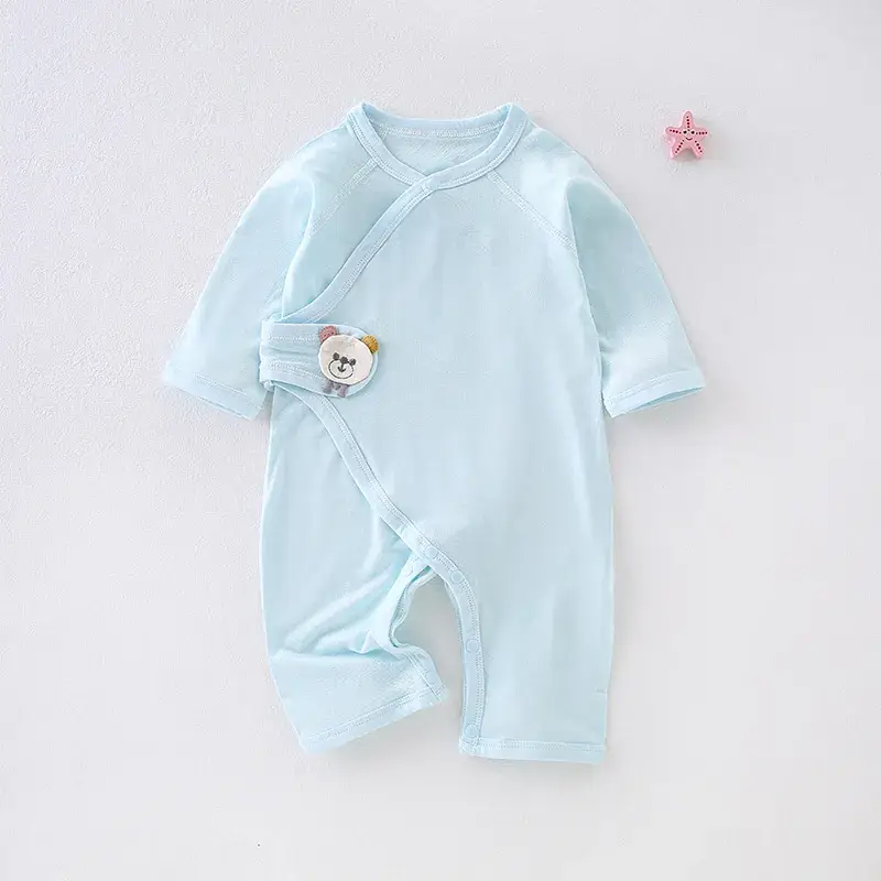Newborn Pure Cotton Pink Pajamas for Baby - Image 8