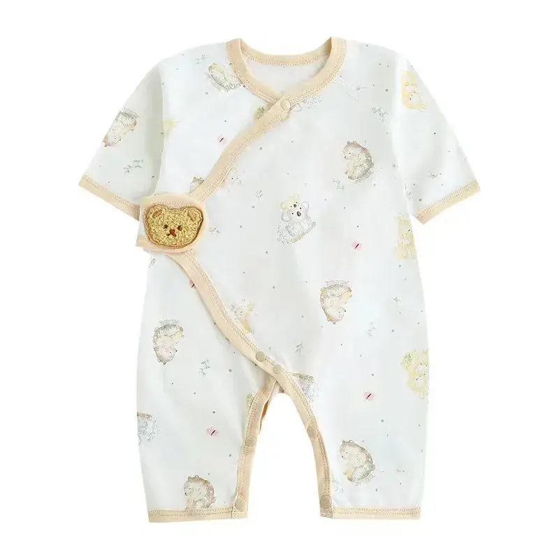 Newborn Pure Cotton Pink Pajamas for Baby - Image 11