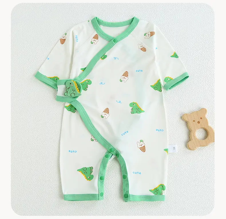 Newborn Pure Cotton Pink Pajamas for Baby — feature 10