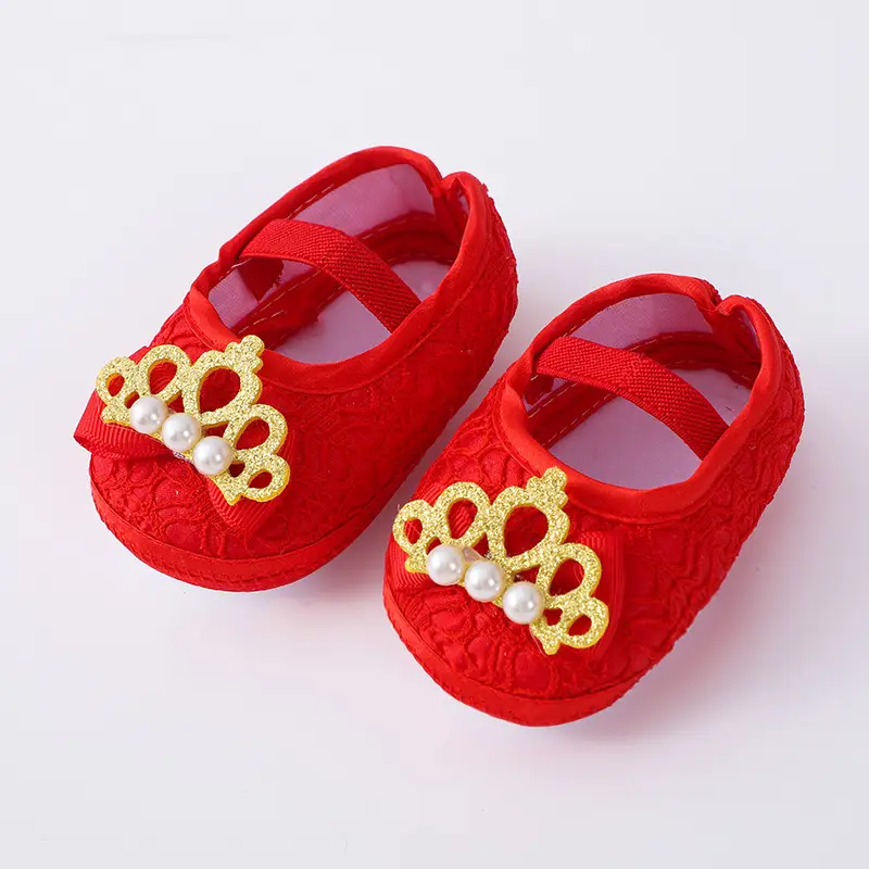 Pink Princess Baby Shoes 0-1 Years Soft Sole — feature 6