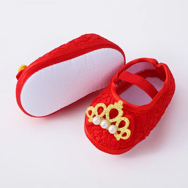 Pink Princess Baby Shoes 0-1 Years Soft Sole — feature 7