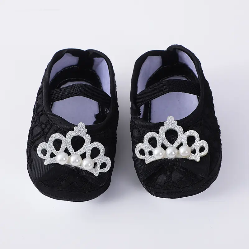 Pink Princess Baby Shoes 0-1 Years Soft Sole