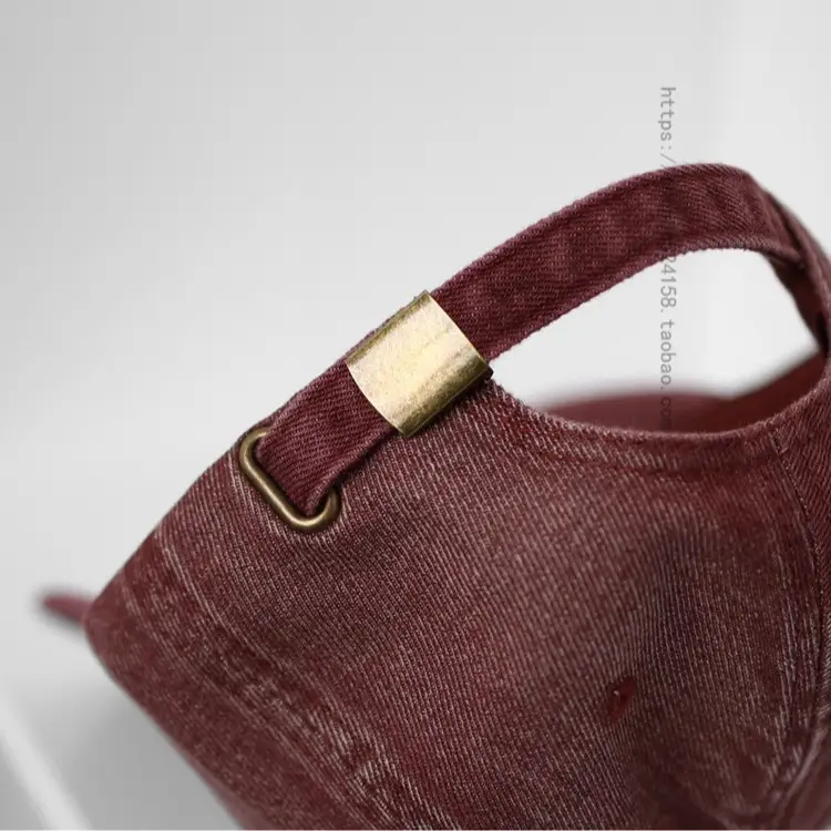 Women Purple Denim Baseball Cap with C Logo - Image 14