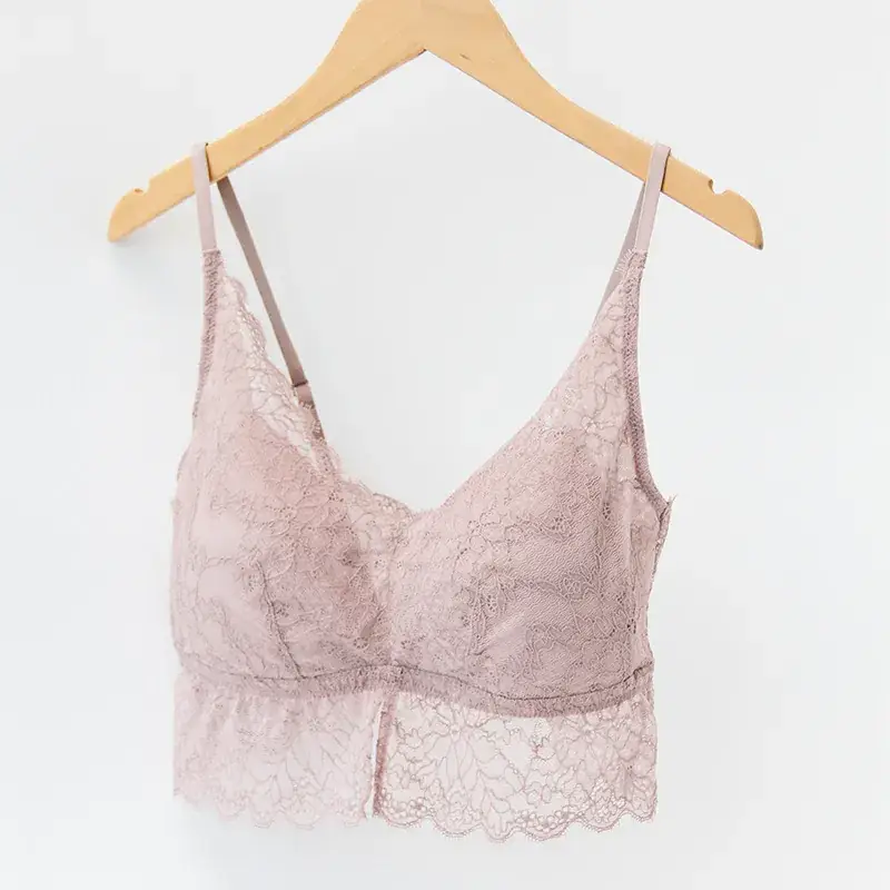 Wholesale 100% Mulberry Silk Lace Bra for Women - Image 2