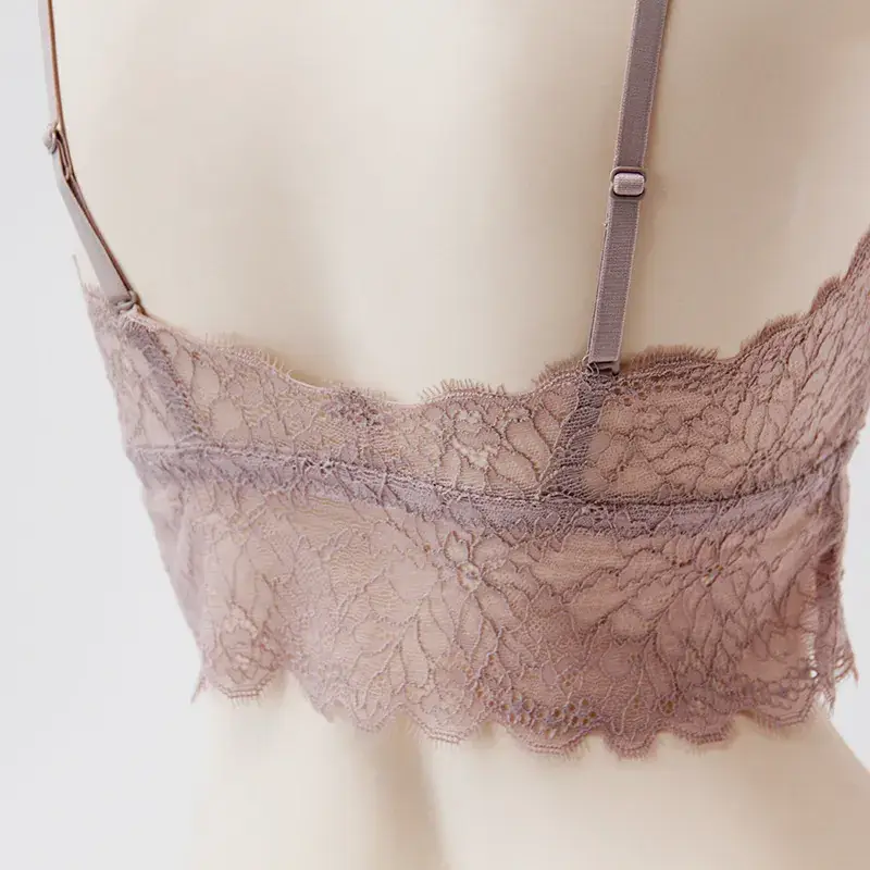 Wholesale 100% Mulberry Silk Lace Bra for Women - Image 3
