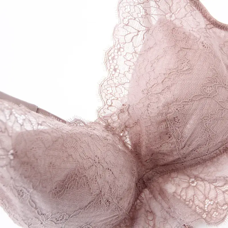Wholesale 100% Mulberry Silk Lace Bra for Women - Image 4