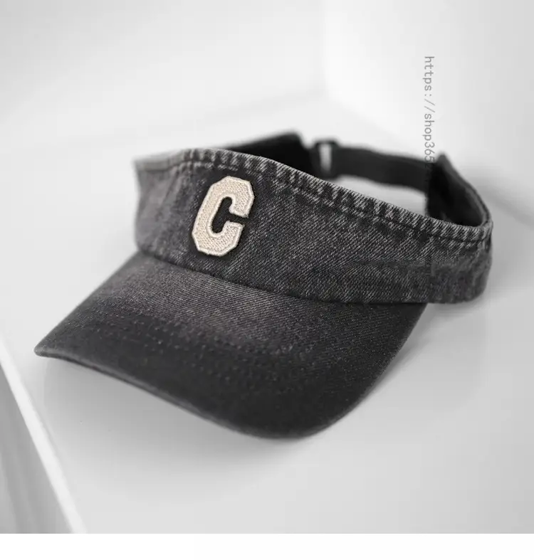 Black C Letter Sunglasses Hat for Women Men - Image 2