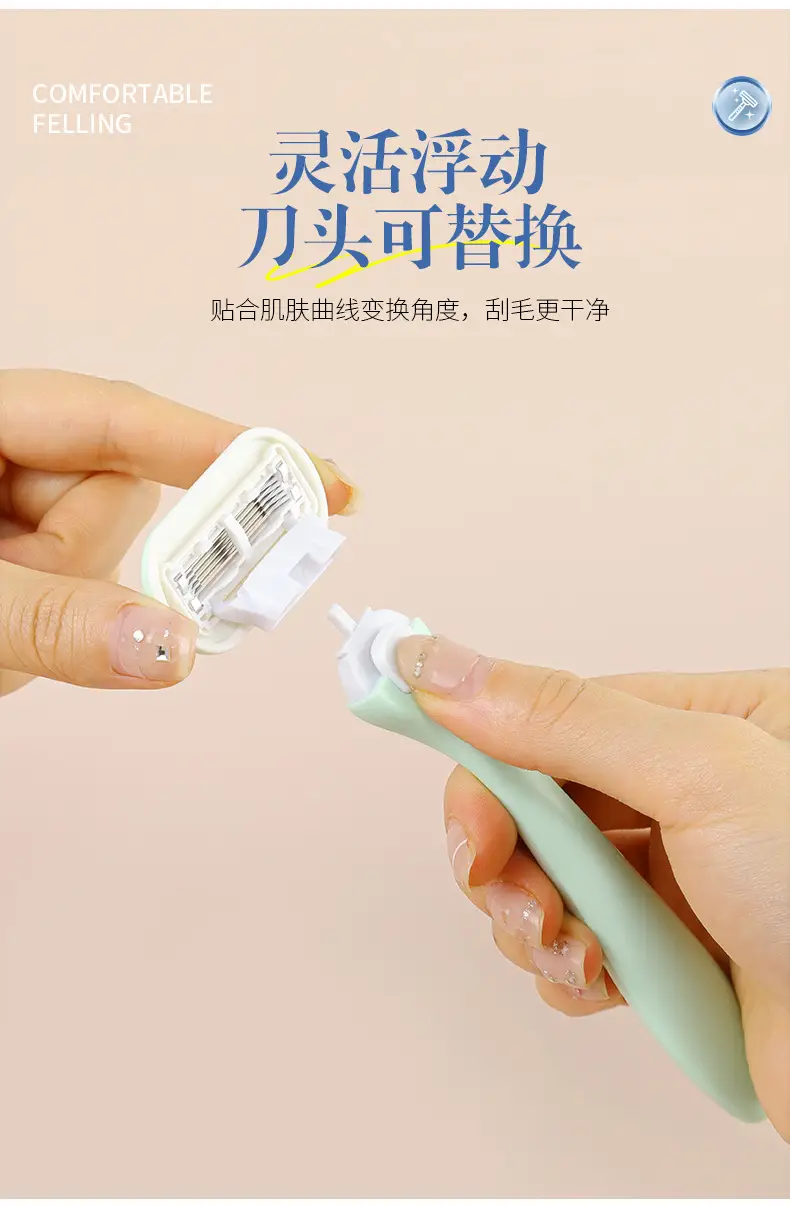 Women's Armpit Hair Cutter Razor Set for Private Parts Shaving — feature 7
