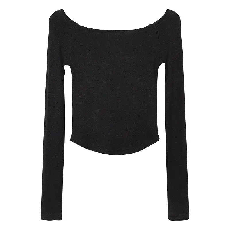 White Slim Fit Off-Shoulder Top for Women - Image 7