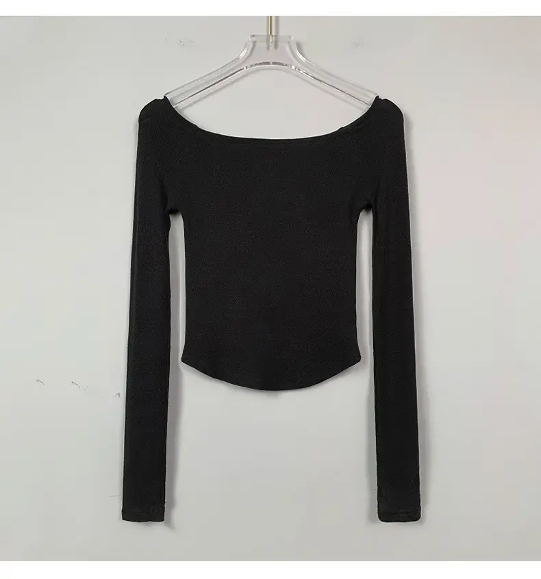 White Slim Fit Off-Shoulder Top for Women — feature 16