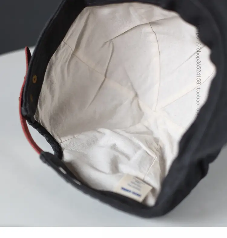 Men's Short-Brim Baseball Cap Beige Korean Equestrian — feature 11