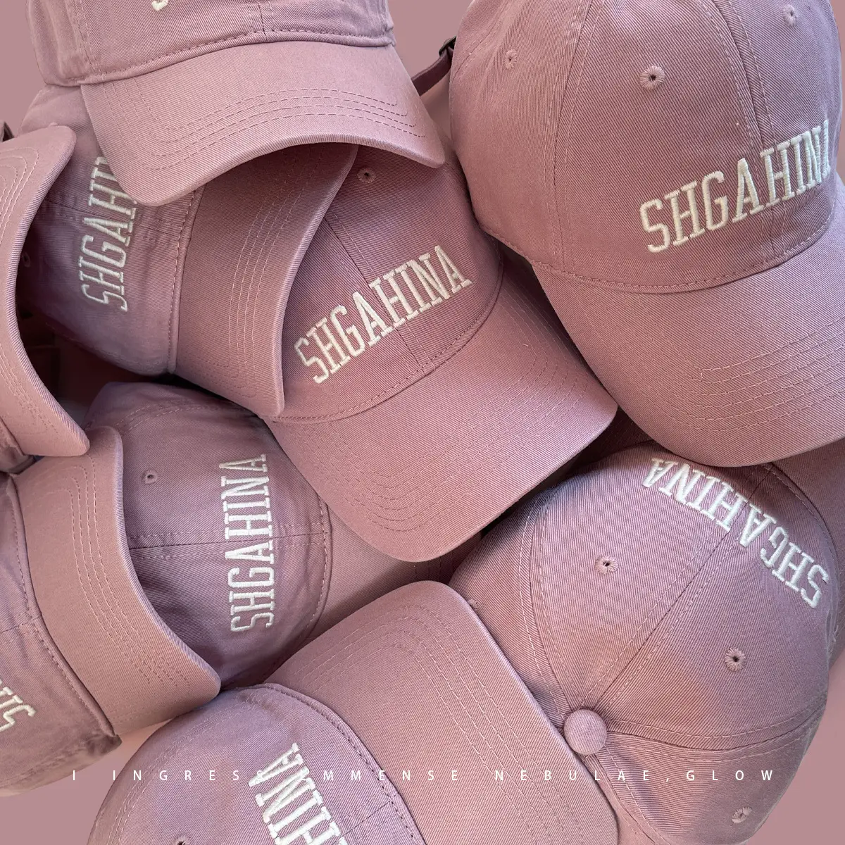Giant Pink Baseball Cap with "SUGAR" Embroidery