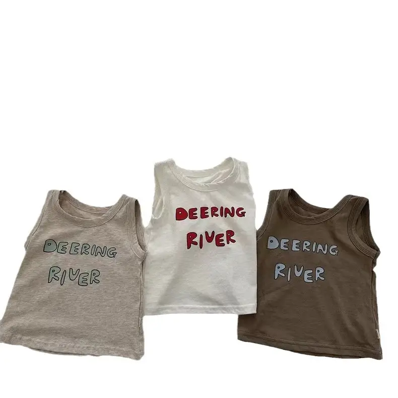 Kids Sleeveless Shorts Set Korean Design Cool Suit