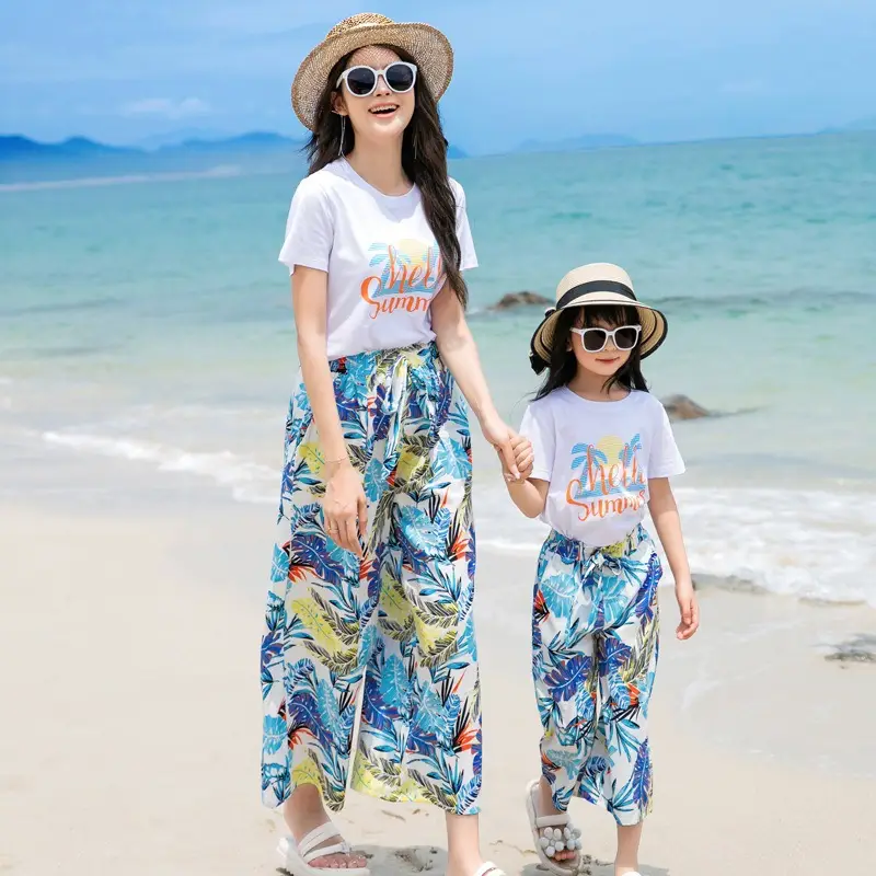 Shelle Summer T-Shirt & Printed Shorts Set for Girls - Image 4