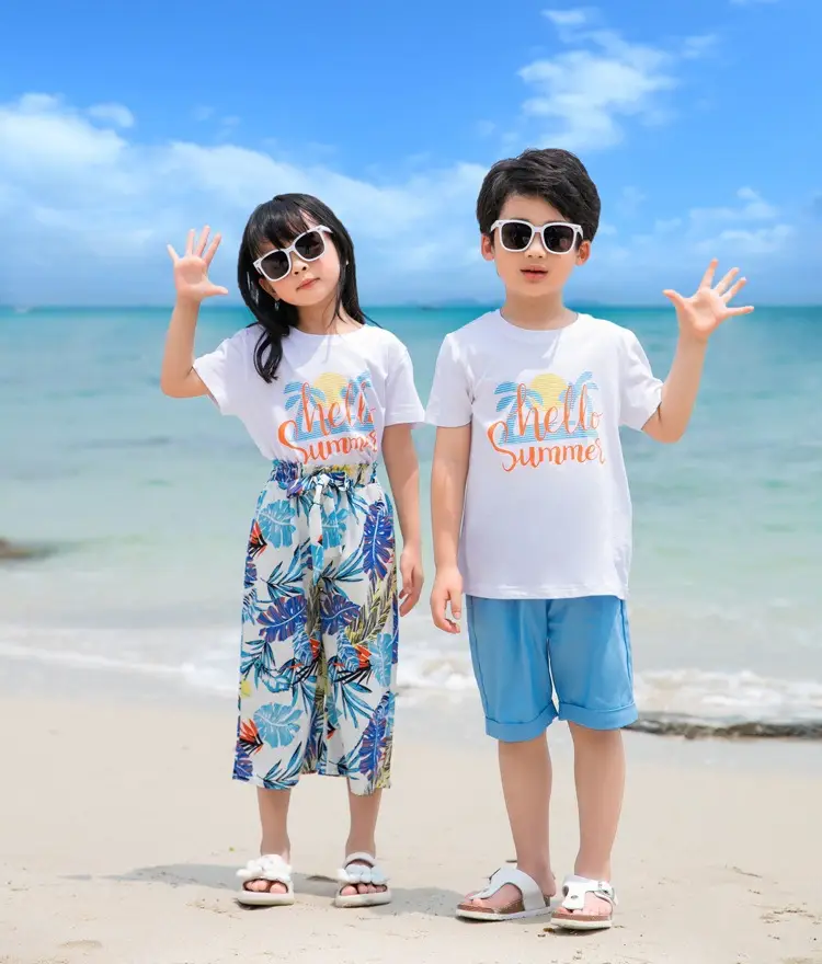 Shelle Summer T-Shirt & Printed Shorts Set for Girls — feature 18