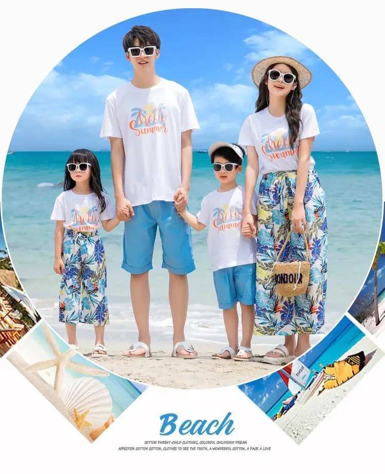 Shelle Summer T-Shirt & Printed Shorts Set for Girls — feature 2