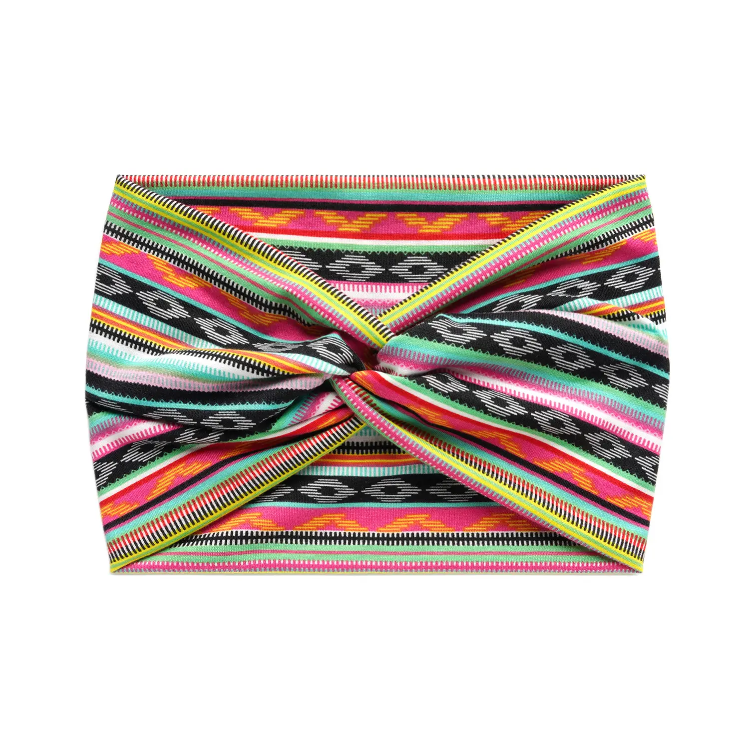 18cm Cross Border Printed Cross Yoga Hair Band Tie Knot - Image 16