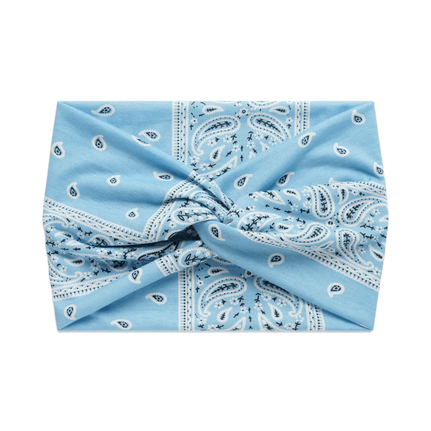 18cm Cross Border Printed Cross Yoga Hair Band Tie Knot - Image 37