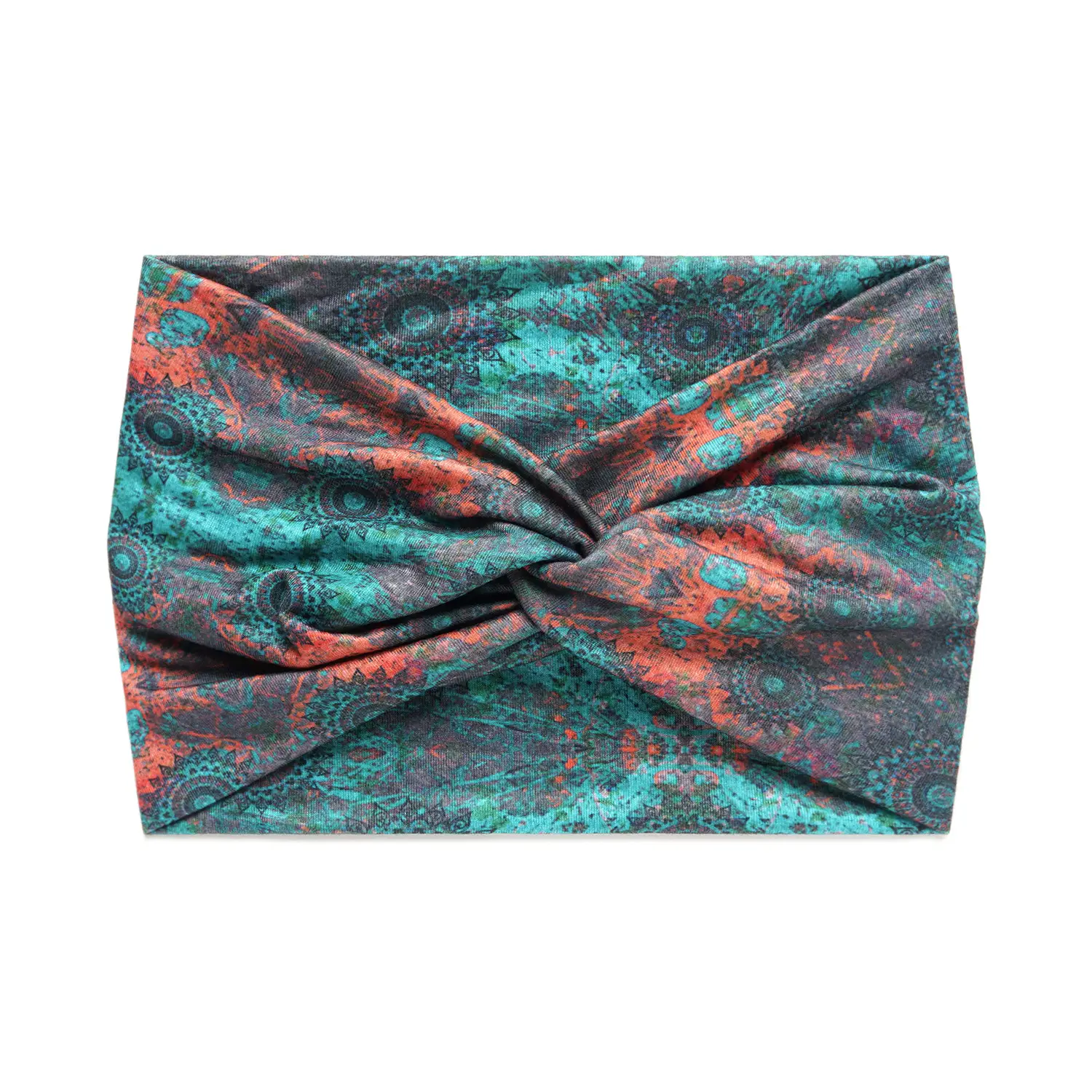 18cm Cross Border Printed Cross Yoga Hair Band Tie Knot - Image 60