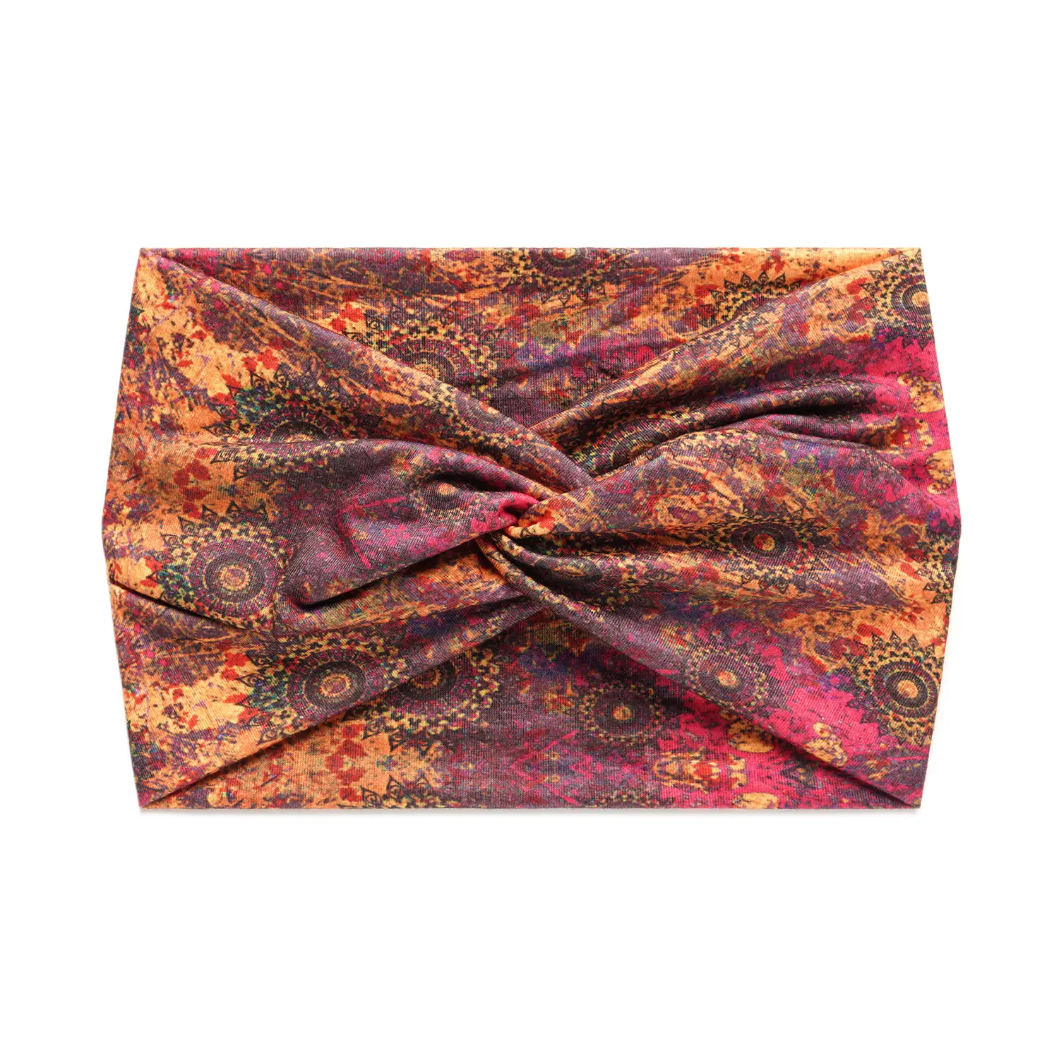 18cm Cross Border Printed Cross Yoga Hair Band Tie Knot - Image 61
