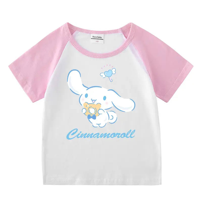 2023 Kids Summer T-Shirt Shorts Set Gray Cinnamonroll - Image 12