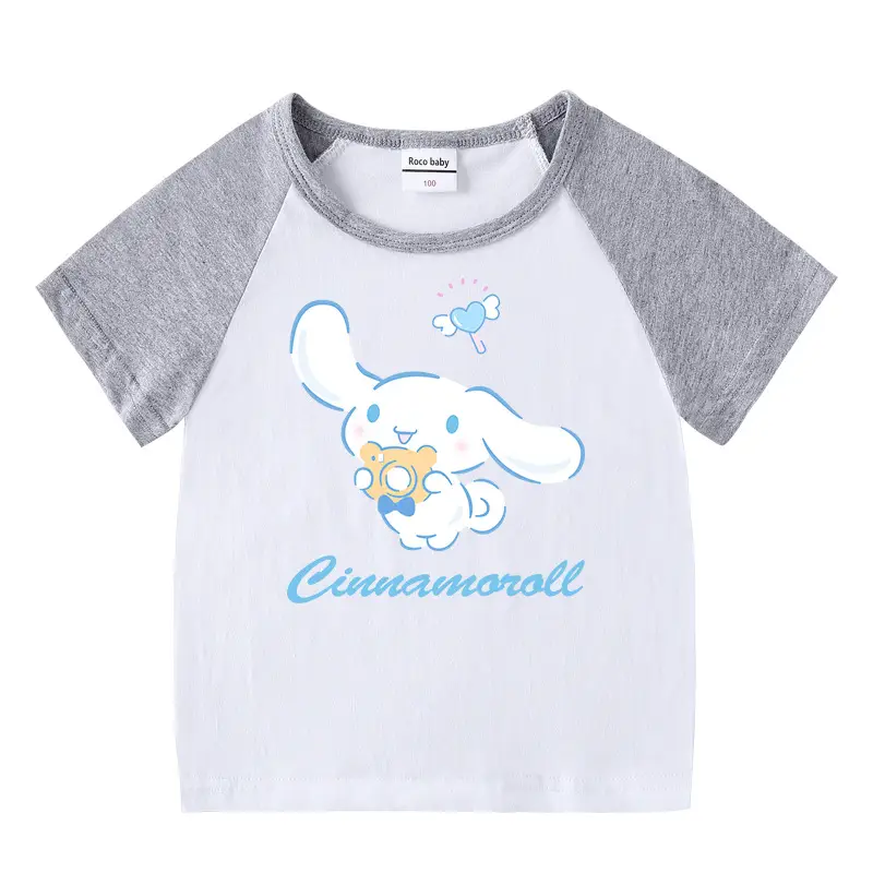 2023 Kids Summer T-Shirt Shorts Set Gray Cinnamonroll - Image 16