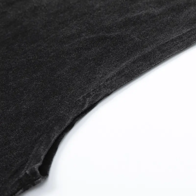 Men's Loose Wash Distressed Waistcoat Vest Black Summer - Image 4