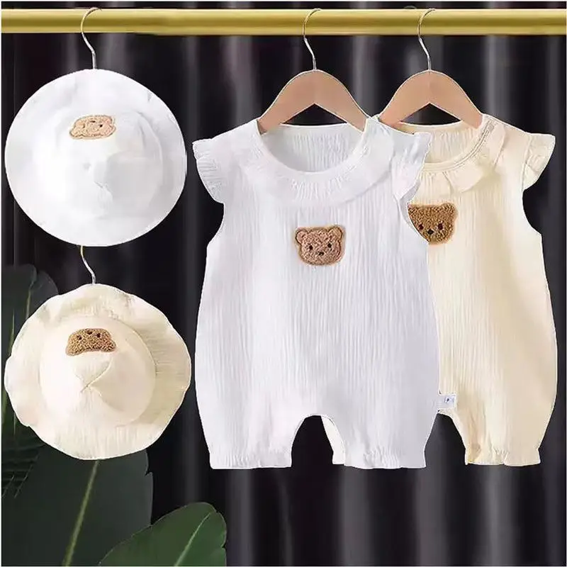Baby Cotton Jumpsuit with Hat for Newborns — feature 14