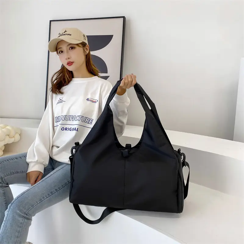 Blue Lightweight One-Shoulder Travel Bag - Image 8