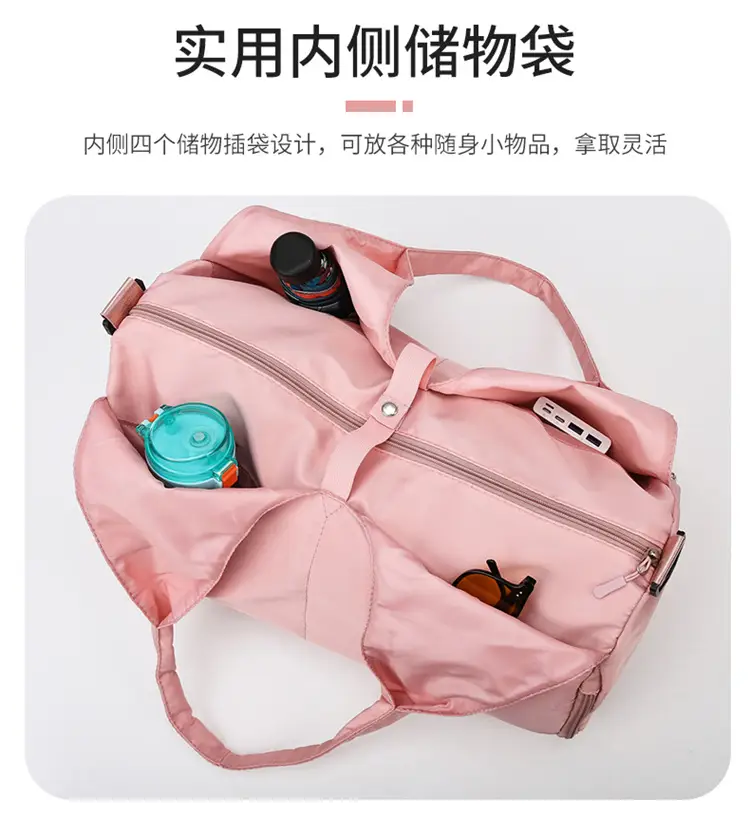 Blue Lightweight One-Shoulder Travel Bag — feature 14