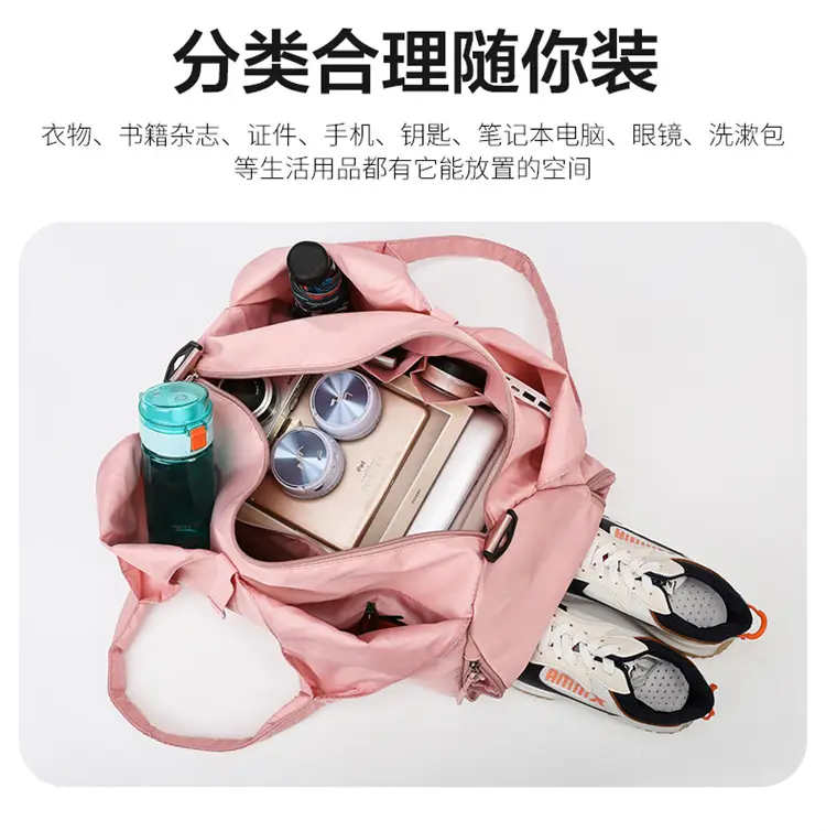 Blue Lightweight One-Shoulder Travel Bag — feature 9