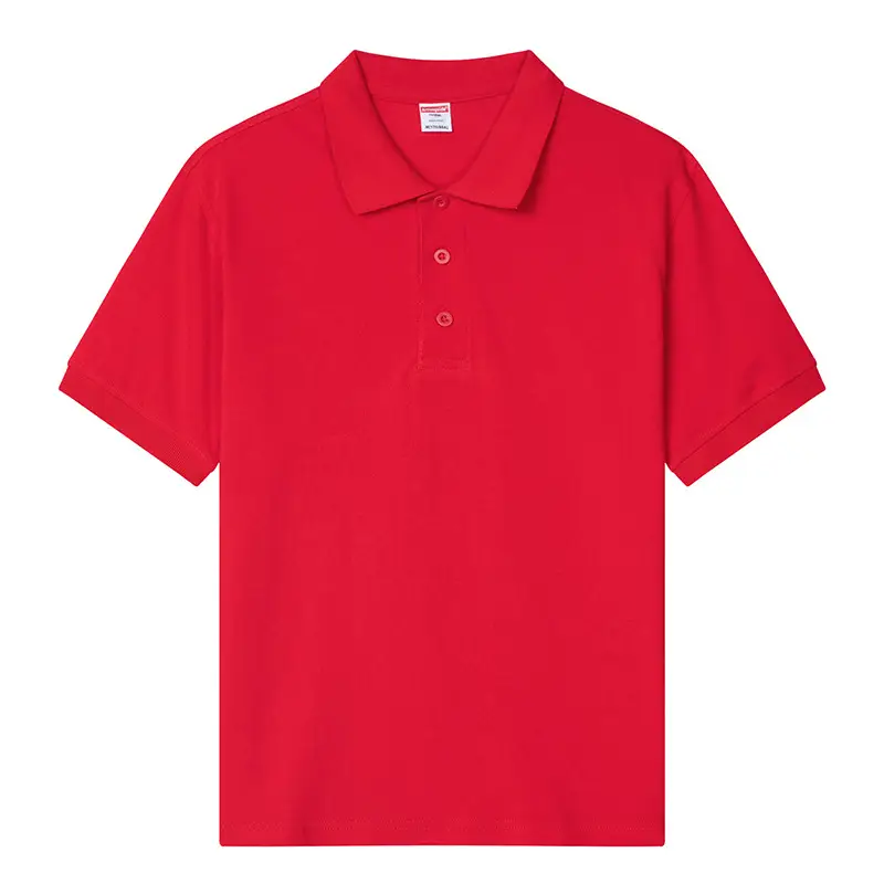 Men Green Polo Shirt Loose Fit Lapel Short Sleeve - Image 3