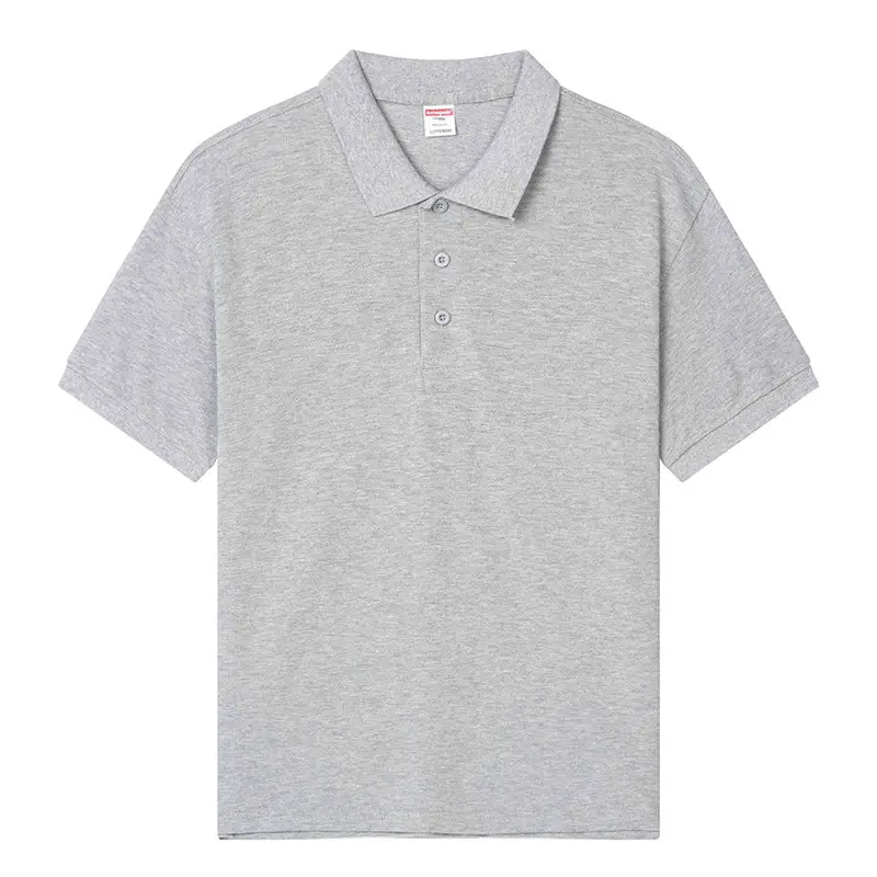 Men Green Polo Shirt Loose Fit Lapel Short Sleeve - Image 7