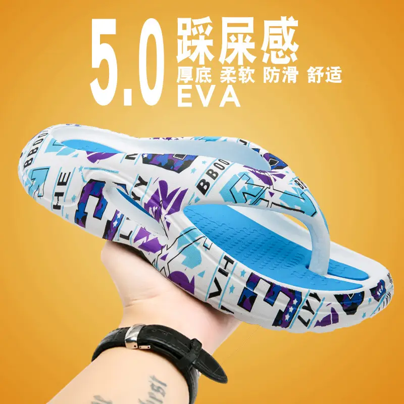 Men's 2026 Summer Large Flip-Flops with Thick Sole