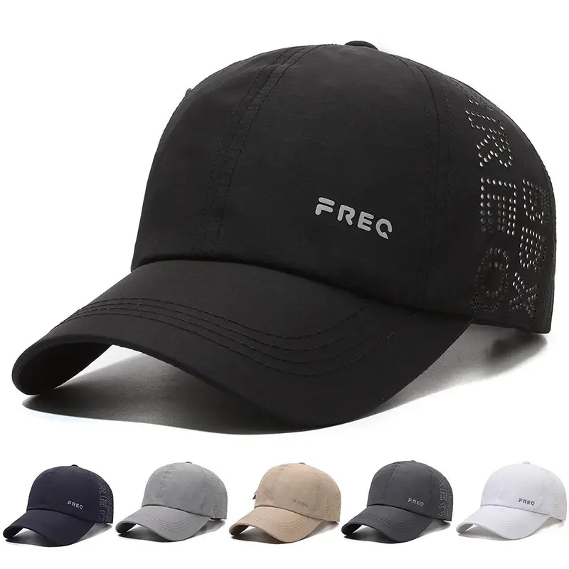 Men Sun Protective Duckbill Cap Black Grey Beige White - Image 3