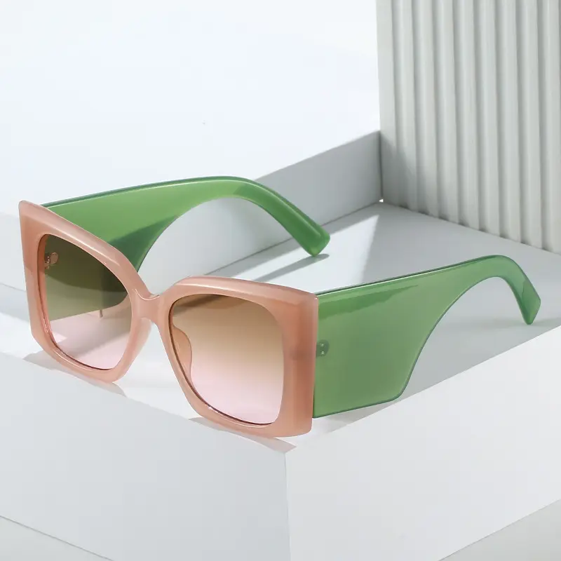 Women Camo Sunglasses Wide Leg Large Frame European American Style - Image 9