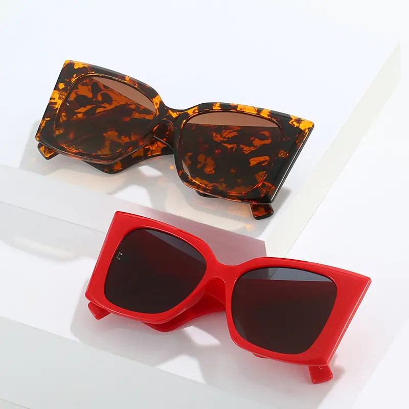 Women Camo Sunglasses Wide Leg Large Frame European American Style - Image 10