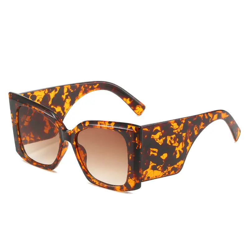 Women Camo Sunglasses Wide Leg Large Frame European American Style - Image 3
