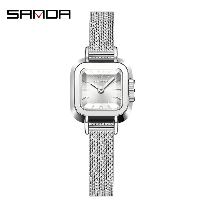 Sanda Women's Square Quartz Waterproof Belt Watch - Image 11