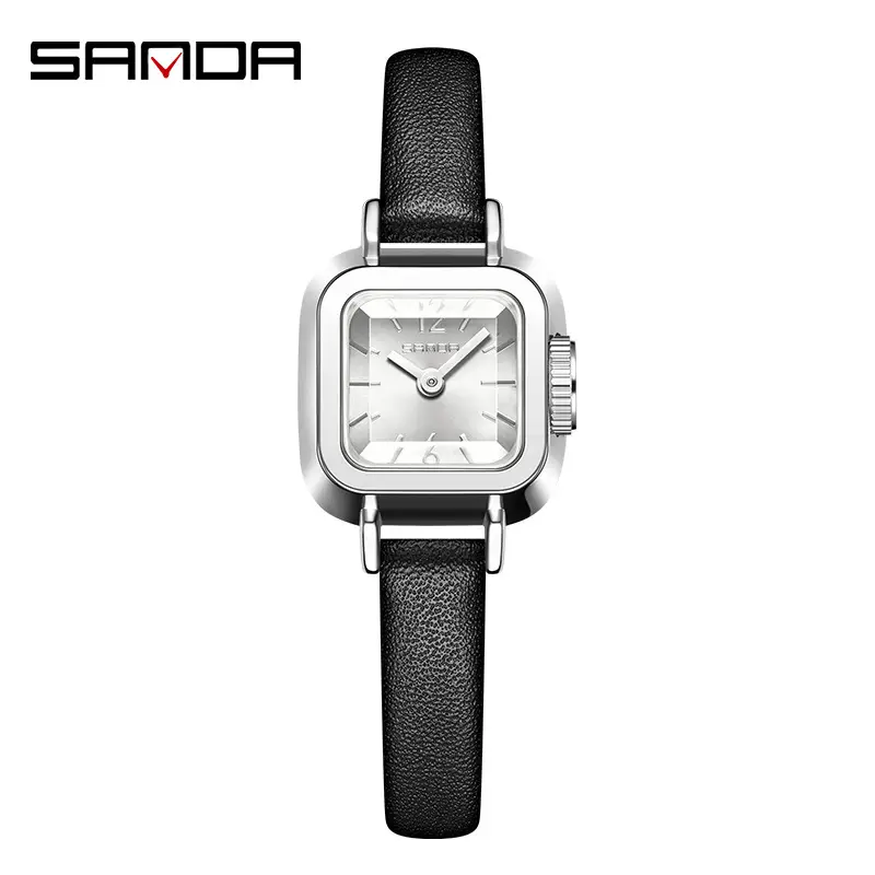 Sanda Women's Square Quartz Waterproof Belt Watch - Image 3