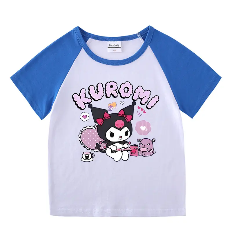 2023 Kids Summer T-Shirt Red White Kurayomi Design - Image 11