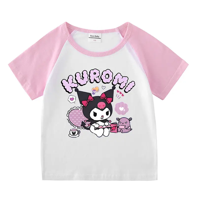 2023 Kids Summer T-Shirt Red White Kurayomi Design - Image 12