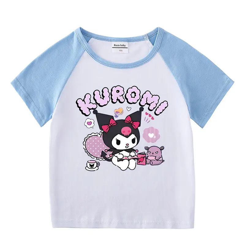 2023 Kids Summer T-Shirt Red White Kurayomi Design - Image 13