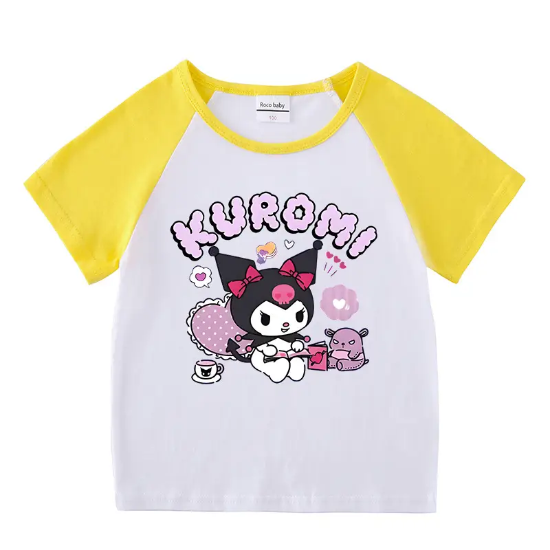 2023 Kids Summer T-Shirt Red White Kurayomi Design - Image 14