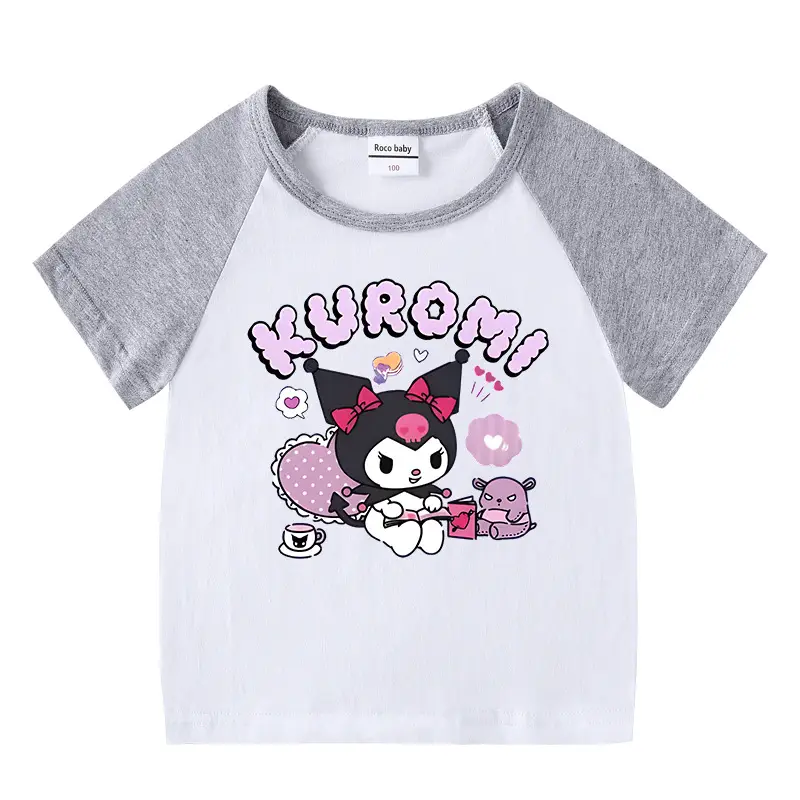 2023 Kids Summer T-Shirt Red White Kurayomi Design - Image 16