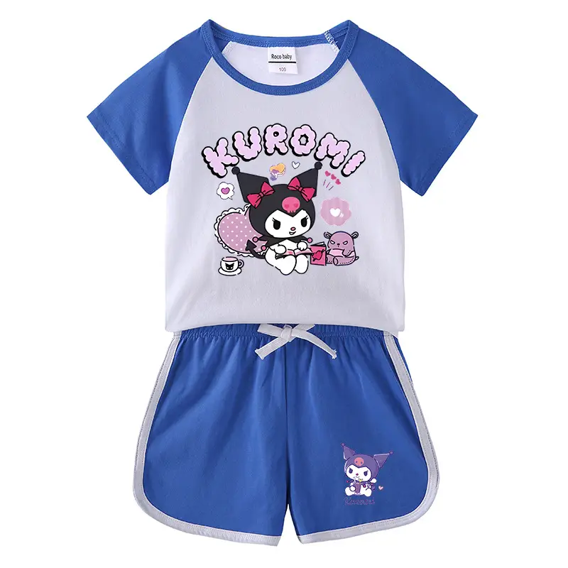 2023 Kids Summer T-Shirt Red White Kurayomi Design - Image 2