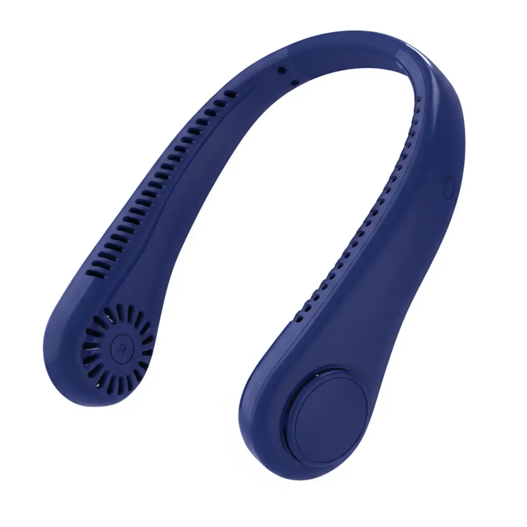 New Hanging Neck Fan USB Charging Lazy Outdoor Portable Silent Turbine Neck Leafless Mini Fan